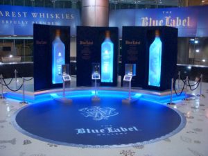 The JOHNNIE WALKER BLUE LABEL Gallery in Concourse D of Miami International Airport