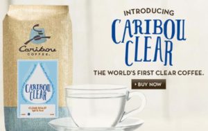 CARIBOU COFFEE CLEAR COFFEE BAG
