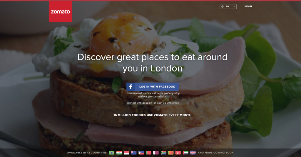 Zomato UK - Web